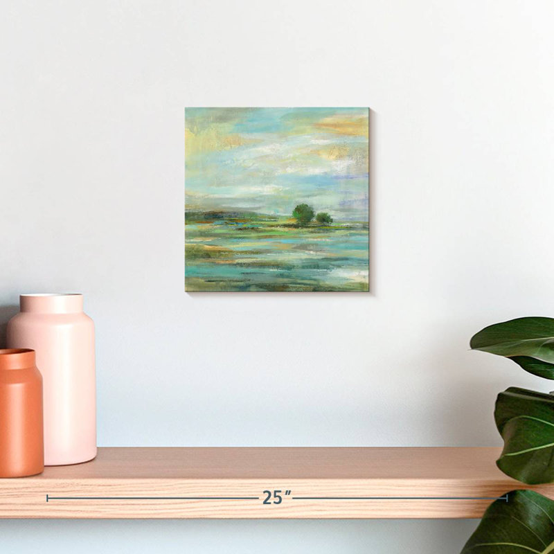 Spring Serenity Landscape, 10" H x 10" W