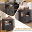 75 cm W Kitchen Cart with Top-505821317