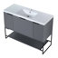 Meuble-lavabo autoportant de 48 pouces avec lavabo en résine-905000106