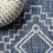 Yorba Diamond Tribal Medallion Blue/Ivory Indoor/Outdoor Rug-789818588