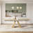 Lethia 63 to 94" Extendable Sintered Stone Dining Table for 4-10, Table top with Black Carbon Pedestal-116319484-126593427