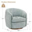 Fauteuil demi-tonneau pivotant Seraphina-889770981