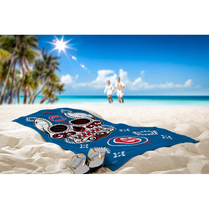 Cotton Blend Beach Towel, Chicago Cubs
