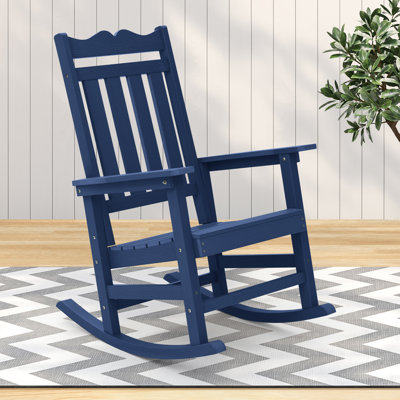 Chaise Adirondack à bascule en plastique Lichent