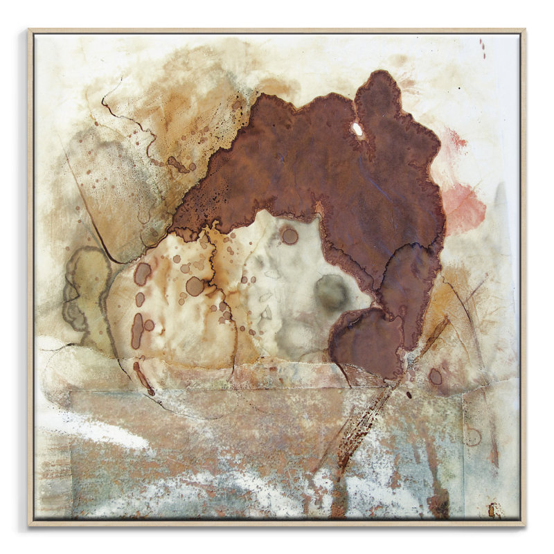 Gill Cohn - Painting on Canvas, 41cm H x 41cm W, Timber Floater Frame