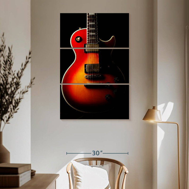 Guitare électrique Abarca Retro, H 65 po x l 42 po