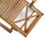 Chaise longue inclinable avec table Herbert