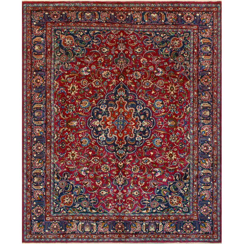 Khusbu Distressed Hebert Red Rug