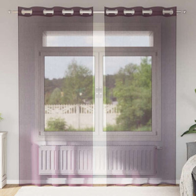 Fabric Room Darkening No Curtain Header Type Sliding Panel Pair