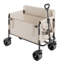Le chariot pliable se transforme en banc pour une charge de 550 lb et un chariot utilitaire de 220 L pour le camp