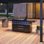 Barbecue au gaz modulaire à 8 brûleurs 98 600 BTU Akoah, îlot de barbecue sur roulettes