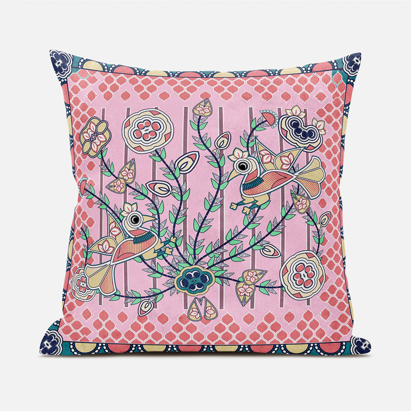 Housse et insert de coussin décoratif en polyester pour l'intérieur et l'extérieur, 16 po x 16 po