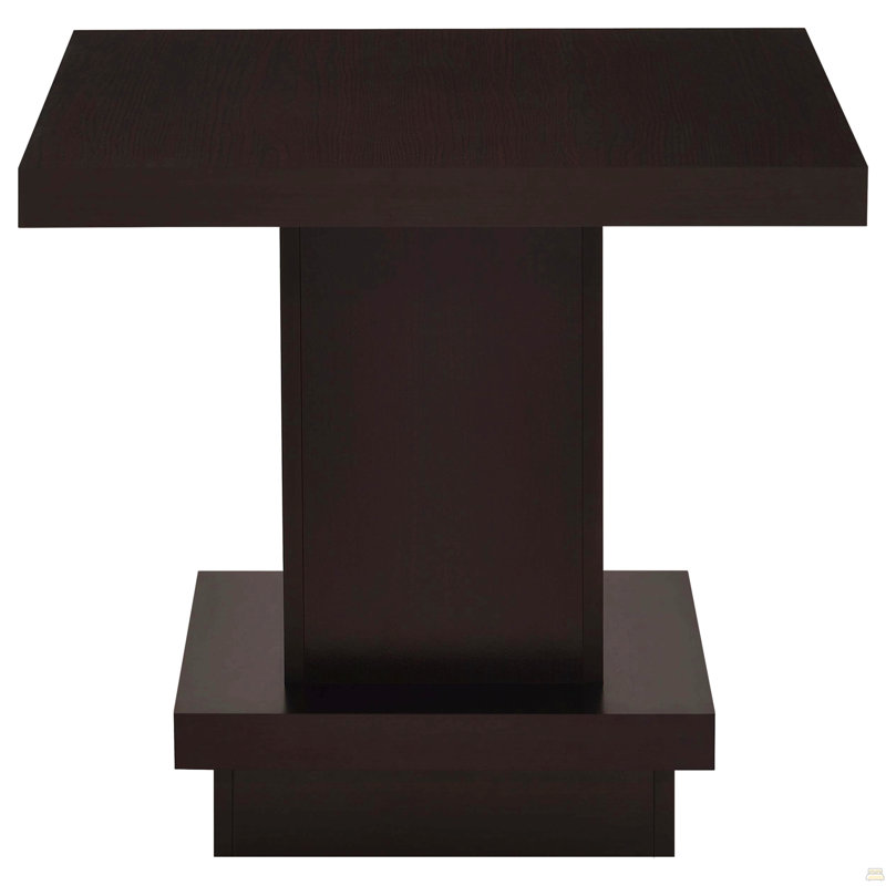 Cappuccino 3-Piece Square Coffee And End Table Set
