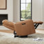 Fauteuil inclinable électrique en cuir véritable Leena-105741570