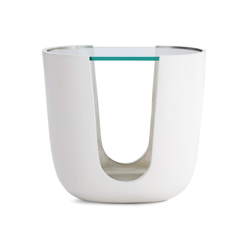 Soleil Pull Up Table, Matte White