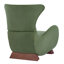 Chaises décoratives de rangement, méridienne compacte moderne en polyester vert pour la maison
