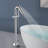Topcraft Single Handle Freestanding Bathtub Faucet Floor Mount Tub Filler with Handheld Shower-73021207