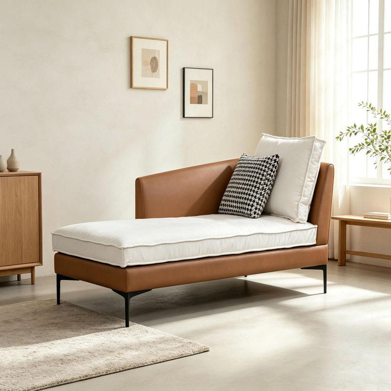 Chaise longue d'intérieur au design minimaliste, Right Hand Facing