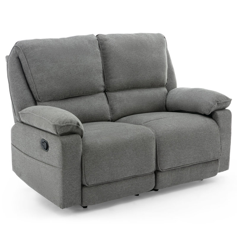 Sydney Latch Recliner 2 Seater Sofa, Grey