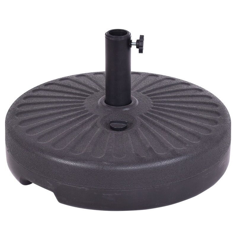 Base de parasol ronde remplie d'eau 20 po 23L