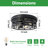 12.6 In. 3-Light Farmhouse Black Flush Mount Ceiling Light Fixture With Turnable Light Cap (1-Pack)-865008265-865008267