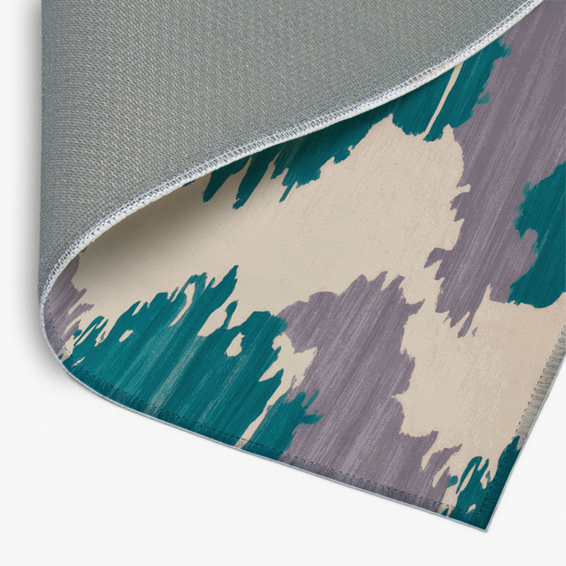 Tapis intérieur et extérieur beige Watercolor, Rectangulaire 2 pi x 3 pi