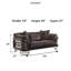 Causeuse Modern Glam avec accents métalliques et accoudoirs courbés de designer-2060037832-2060037836-2060037834