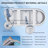 59"Linear Acrylicfreestanding Bathtub Stand Alone Soaker Tub, Glossy White Acrylic, With POP-UP Chrome Drain Cupc Certified