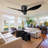 42 In. 3 - Blade Ceiling Fan with Remote, 6-Speed, Reversible DC Motor-131137900