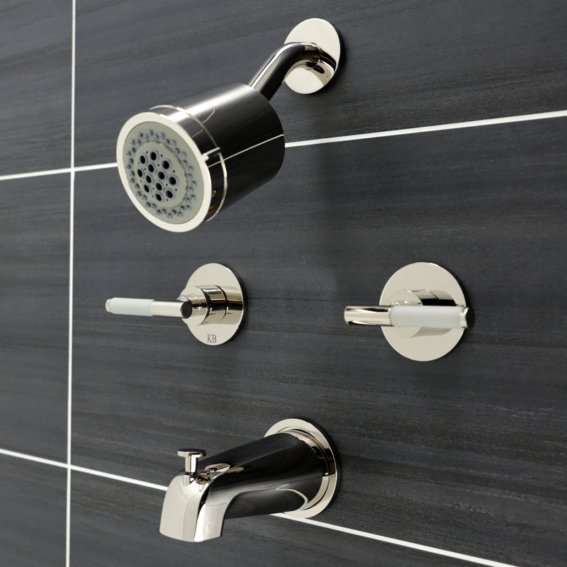 Robinet de baignoire et douche Kaiser, Nickel poli