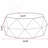 38.58" Coffee Table Three-Dimensional Embossed Pattern Design American Retro Style
