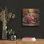  «Vintage Red Truck At Orchard 1» par Rey Klimt, art mural en métal, 12 po x 12 po