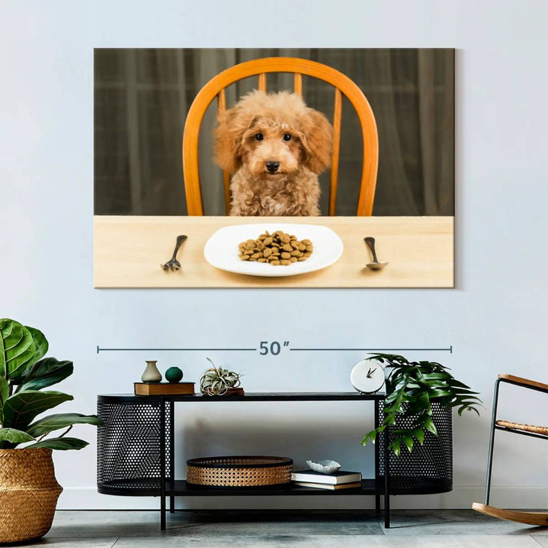 Brampt Dog Dinner Time, 34" H x 51" W
