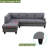2-piece Breathable Fluffy Fabric Sectional Sofa-187952247