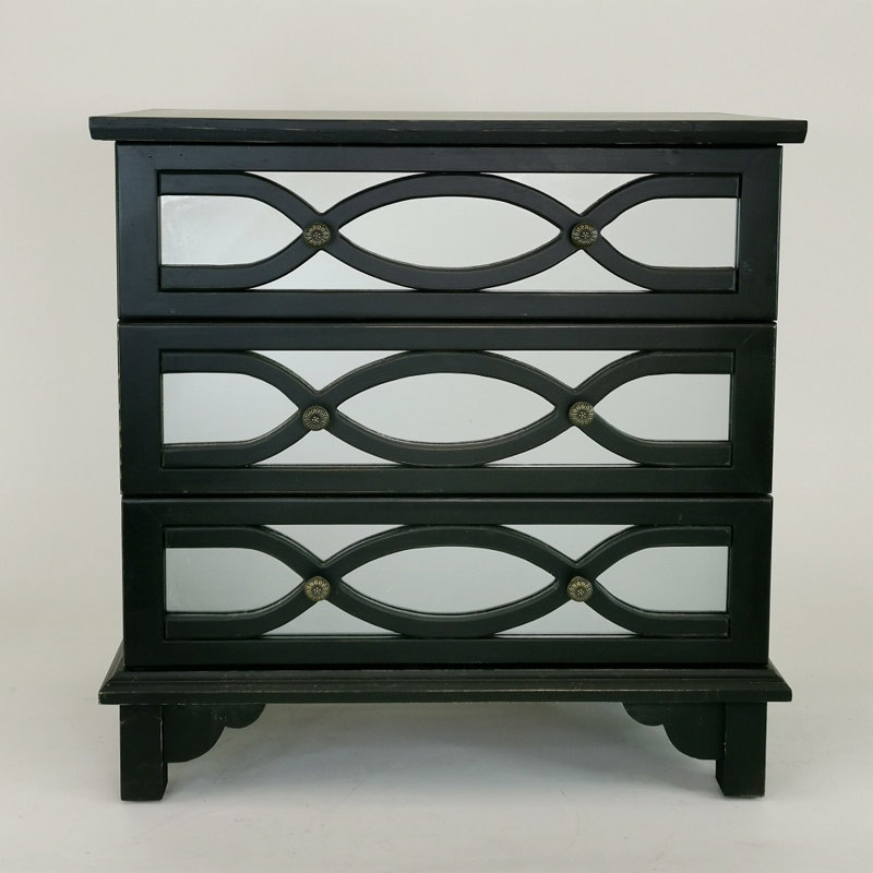 Elowen Accent Chest, Black