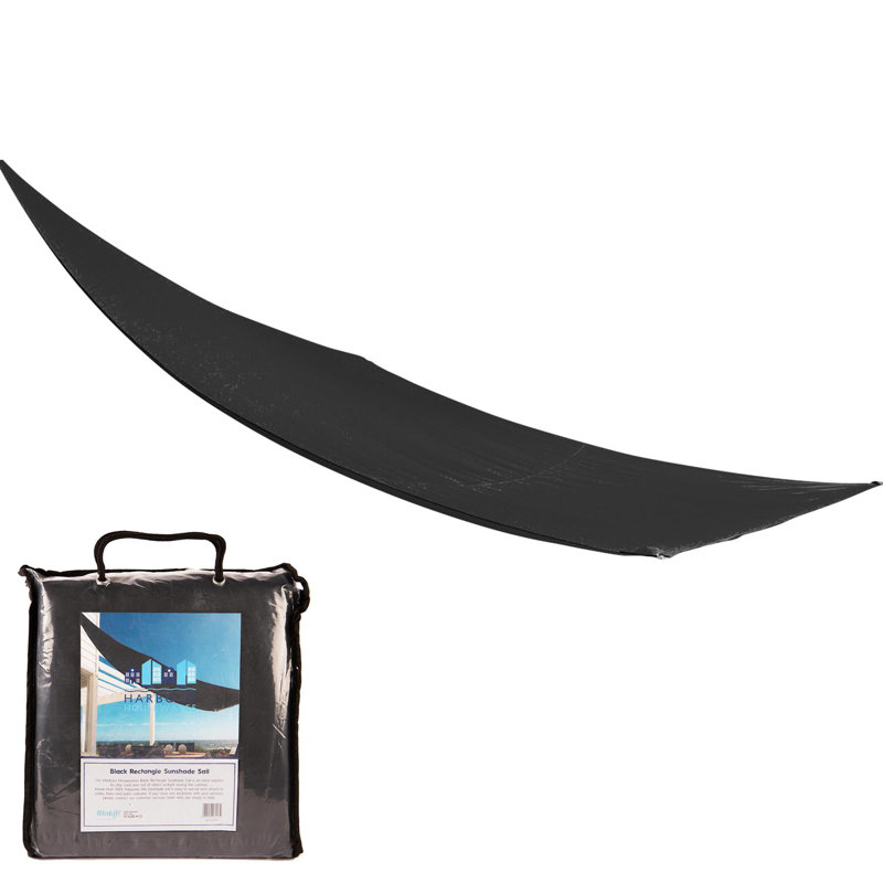 Rectangle Shade Sail - 2.5 x 3m, Black