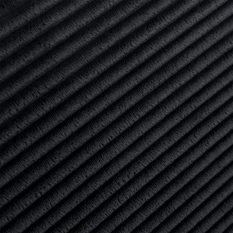 Canapé double modulaire 71 pouces 2 places, Black Corduroy
