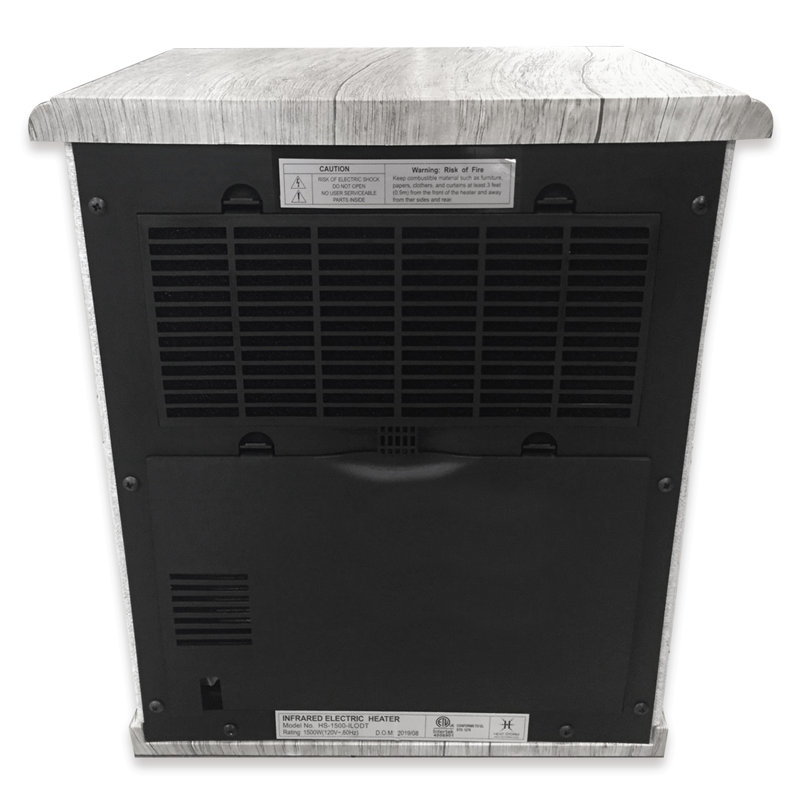 Gray Electric Infrared Convection Heater with Thermostat