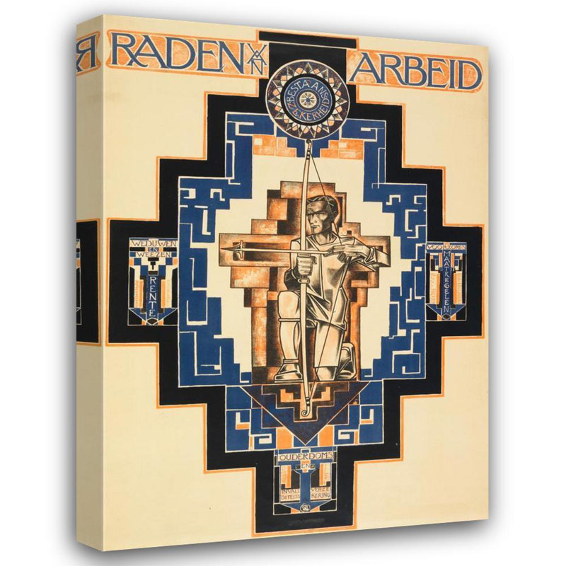 «Raden Arbeid» par MuseumPrints - Art mural sur toile tendue avec châssis, H 40 po x l 28 po