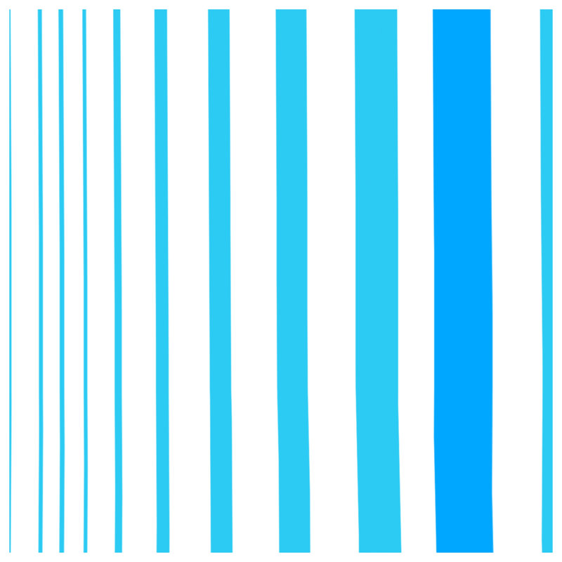 Couvertures à rayures bleues, L 50 po x H 60 po