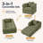 Boneless Convertible Corduroy Sleeper Sofa Bed, 3-Position (Sofa/Recliner/Bed) with High-Density Foam, No Assembly Required, Vacuum-Compressed for Easy Shipping-180198935