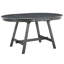 Table de salle à manger en bois extensible ronde pour salle à manger (gris)