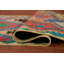 Tapis de couloir oriental géométrique en laine Kilim 3 x 13
