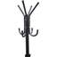 Coat Rack, Multi-tier Organizer For Office And Entryway, Metal, Black