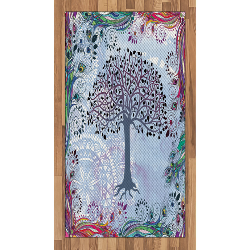 Nature High Density Long Fiber Poly Threads Decorative Area Rug Carpet, Rectangle 2'7" x 5'