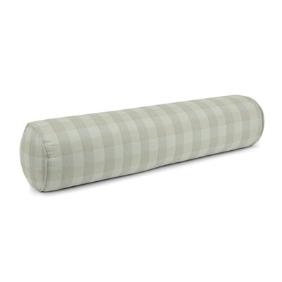 Unity Bolster Pillow Plaid Reversible Throw Pillow