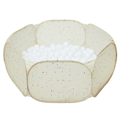Balle pour enfants en tissu recyclé 3 pousses / terrazzo / beige
