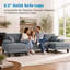 Canapé-lit modulaire convertible en U en chenille-1795498224