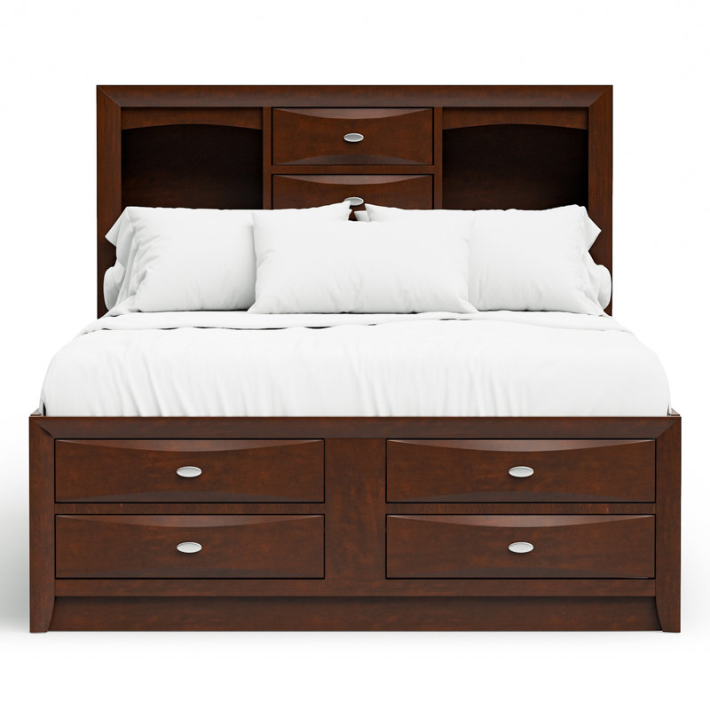 Urbanek Bed, Brown, Queen