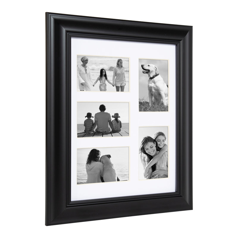 Cadre photo en collage mat Brookhn, Noir
